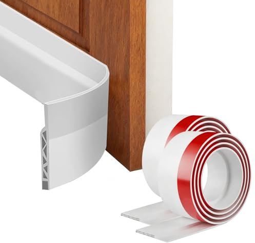 Paraspifferi Sottoporta Autoadesivo Guarnizione Porta Guarnizione Finestra Sottoporta Anti Insetti Soglia Porta Antipioggia per Le Fessure Delle Porte Rumore e Collisione Anti Freddo, 100 x 5cm