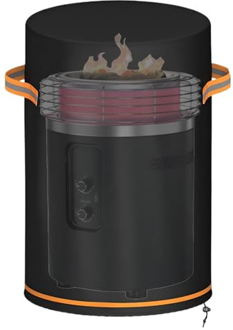 Housse de colonne de brasero | Protection imperméable réglable pour meubles d'extérieur | Housse de cheminée de terrasse | Pour cour, pelouse, prairie, porche, maison