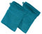 Erwin Müller Waschhandschuh Karlsruhe 2er- Pack 100% Baumwolle Petrol Größe 15x21 cm - extrem saugstark, leicht, flauschig weich, hautschmeichelnd (weitere Farben)