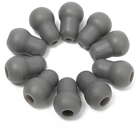 Gaohou 10 x silicone morbido Earplug cuscinetti auricolari per stetoscopio Littmann nero grigio, Grey, 10