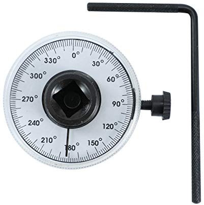 TOPWAY Jauge d'Angle de Couple 1/2, Clé Dynamométrique à Angle d'Entraînement Réglable à 360 Degrés pour la Réparation Automobile 423904