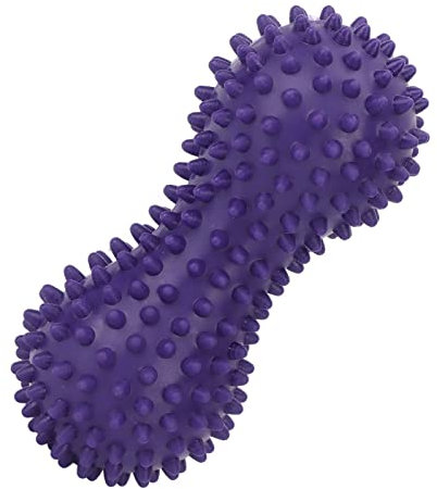 Yoga-Massageball Fußmassagegerät Tiefengewebemassage Yoga Erdnussform-Massage Doppelball Stacheliger Massageball für Körperliche Triggerpunkt-Stresstherapie