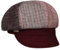 Seeberger Lanvesta Patchwork Ballonmütze Schirmmütze Schildmütze Damencap (One Size - dunkelrot)