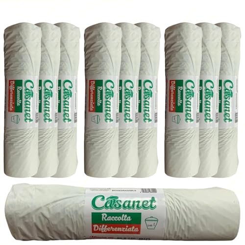 Sicignano | 100 Sacchetti Immondizia 140 Litri 90x120 cm Ecologici Biodegradabili, Compostabili, in Mater-B, Sacchi Spazzatura Umido Indifferenziata Rifiuti Organici