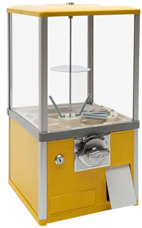 Godisautomat, kommersiell bulk i många stilar varuautomat Gumball-automat, myntstyrd varuautomat, för spelbutiker Och återförsäljare,Yellow
