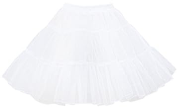 CARxlythic Gonna a Cerchio Senza Stecche Lolita - 45CM, Sottoveste Vintage, Gonna a Palloncino Vintage da Balletto, Sottogonna, Adatta per Abiti Lolita, gonne da Sposa, Costumi di Carnevale