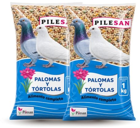 Comida para Palomas y Tórtolas Pack de 2 x 1 kg | Mixtura de Semillas