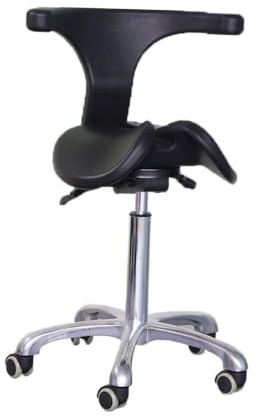 Ergonomisk sadelpall/Tandpall | Sadelstol / Läkarpall – Explosionssäker(41x48-62cm)