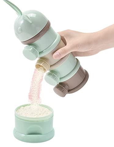 Keptfeet Dispensador Leche En Polvo Bebe - Recipientes Comida Bebe - Dosificador Leche En Polvo - Maquina Formula Bebe - Caja Leche Polvo con Apertura Lateral