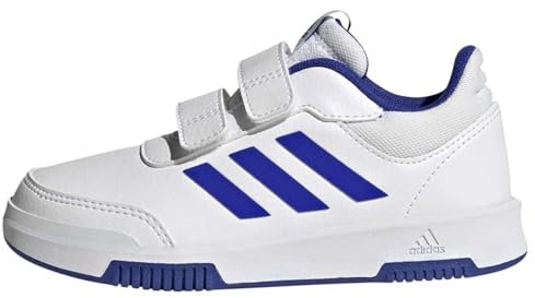 adidas Unisex Tensaur Hook and Loop Shoes Laufschuhe, White/Lucid Blue/Core Black, 34 EU