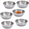 CaiYuanGJ 4 Pièces Coupelles Sauce Rondes Acier Inoxydable, Coupelles Rondes Acier Inoxydable, Bols à Sauce, Bols à Sauce Ronds, Petit bols à sauce, pour Tapas, Sushi, Fruit, Sauce（Couleur argent）