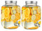 2er Pack Getränkespender aus Glas Mit Hahn, 4L für Partys - Mit Edelstahlhahn und Deckel für Cocktails, Saft, Wasser, Getränke