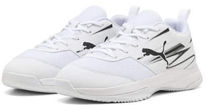PUMA Unisex Kinder Varion Ii Jr Indoor Court Shoe, Puma White Puma Black, 39 EU
