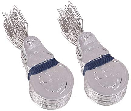 100pcs Bow Wire Loop Needle Threader Insertion Hand Sewing Machine Tool Craft Accessories