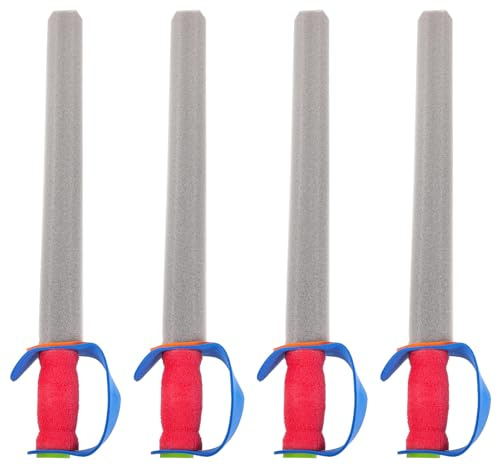 Ciieeo 4 Pezzi Spade di Schiuma per Giocattoli Sicuri per Spettacoli e Addestramento Accessori per Feste e Giochi Creativi in Asilo