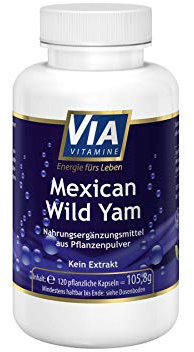Mexican Wild Yam 750 mg pro Kapsel - KEIN Extrakt - OHNE Zusatzstoffe - 120 vegane Kapseln - über 40.000 zufriedene Kunden - 2-Monatsangebot - die reine Wurzel - in Deutschland hergestellt - Preis-Leistungssieger 2021