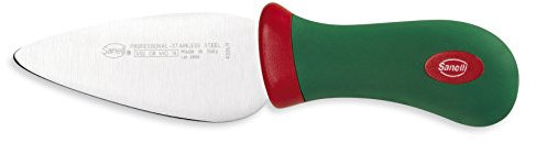 Sanelli Premana Professional Coltello Formaggio Pavia, Acciaio Inossidabile, Verde/Rosso, 20.0x3.0x5.5 cm