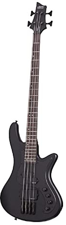 Schecter Stiletto Stealth-4 SBK 2522 Satin Black Electric Bass Guitar
