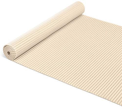 ANRO Badematte Badvorleger Weichschaummatte Badläufer Antirutsch Creme 65x400cm