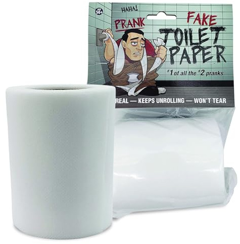 No Tear Prank Toilet Paper - Impossible to Rip Gag for Adults and Kids