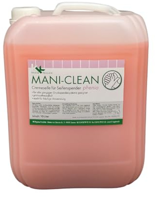 KK Mani-Clean Phenia, Flüssigseife im 10L Kanister, Cremeseife mit blumigem Duft, hautfreundlich und mild, rückfettend, ph neutral, kompatibel mit gängigen Spendersystemen