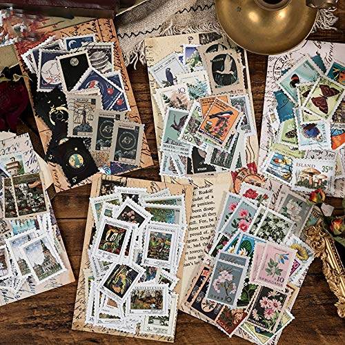 276 Pcs Pegatinas de Sellos, Pegatinas Decorativo Vintage Diario, Pegatina de Sellado DIY Paquete de Regalo pare DIY Manualidades Decoración Scrapbooking Álbumes de Recortes Calendarios Tarjetas