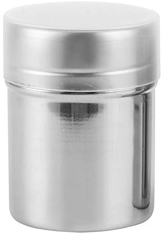 Powder Shaker, Fine Mesh Stainless Steel Powder Sifter with Lid for Even Dispersion, Large Size (7cm) for Sugar Pepper Cocoa Flour Kitchen