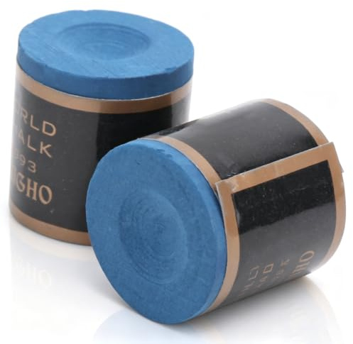 Agatige Craie de Piscine, 2 pièces Professionnelles Billard Snooker Queue Conseils Craie Antidérapant Billard Table Bâton Craie Accessoires(Bleu)