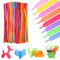 100 globos para modelar, 30 cm de longitud, multicolor, globos largos, de látex, para modelar, para manualidades, fiestas (color aleatorio)