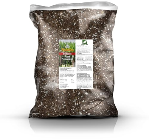 GREEN24 Yucca-Erde Premium 10L – Spezialsubstrat für Palmlilien, lockere Mischung mit Lava, Perlite und Naturton, ideale Drainage, nährstoffstark für alle Yucca-Arten