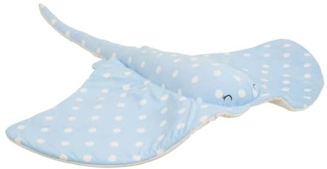 Atmosphera - Orta Manta Rayas Peluche 95x10 cm Azul Claro