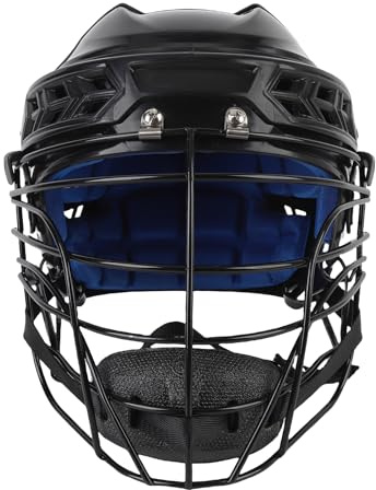 Alomejor Casco de Hockey, Casco de Entrenamiento Ligero Profesional de PP con Protección Facial y Ventilación para Equipo Deportivo de Campo de Hockey sobre Hielo (M)