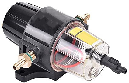 VIKEP Yacht Bateau à Essence Moteur à Essence Filtre à Carburant Eau Séparateur d'eau Montage Moteurs Hors-Bord Réservoir de Carburant UF-10K