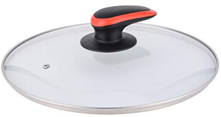 Pannlock Byte av pannlock Transparent glaskastrulllock för att passa alla sås- och stekersättningslock (klar 26cm)