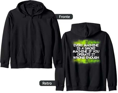 Ogni macchina è una macchina del fumo - Fumo verde Felpa con Cappuccio
