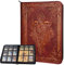 Sammelkarten Album – 9 Pocket Sammelalbum Karten mit Zipper – 360 Fächer Karten Ordner für TCG – 3D-PU-Leder Mappe – Sammelmappe Karten für MTG, Disney Lorcana, Magic The Gathering, Pokemon (Rot)