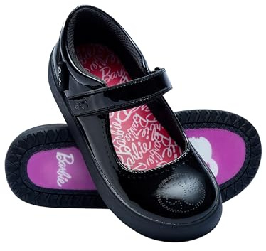 Barbie Girls School Shoes | School Shoes for Girls | Black 1