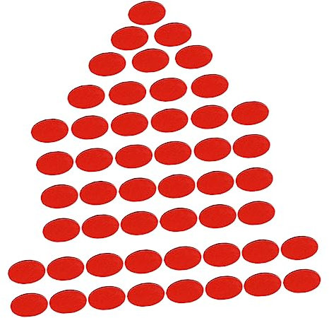 HEALEEP 50pcs Round Tapes Double Sided Stickers for Car Ornament Fixing Car Tapes Accessories Removable Suitable for Decorations and Mounting