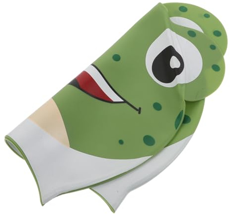 TOYANDONA Cuffia da Nuoto per in Silicone Morbido con Protezione Orecchie Design Cartoni Animati Divertente Antiscivolo e Elastica per Piscina Spiaggia e Attività Acquatiche