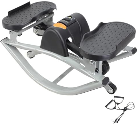 Rock Stepper Machine | Equipo de entrenamiento | Máquina de paso lateral silenciosa portátil | para piernas, glúteos, abdominales, mujeres, hombres, hogar, dormitorio, oficina, gimnasio