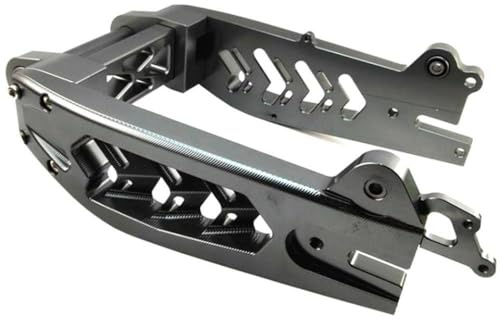 Armero Trasero de Aluminio 3D CNC Hollow Hollow out Fishbone Flat Tork Compatible con NIU N1 N1S NGT NQI Modificación de Scooter eléctrico(Titanium)