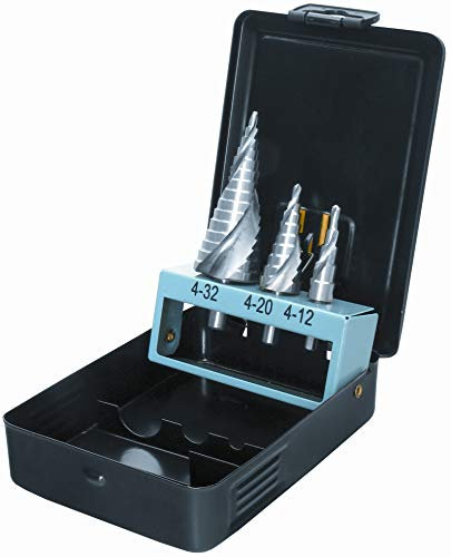 Proteco-Werkzeug® HSS Profi Stufenbohrer Schälbohrer Konusbohrer Metallbohrer Set 3-tlg.