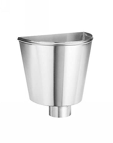 Grömo Zink Wasserfangkasten halbrund DN 80
