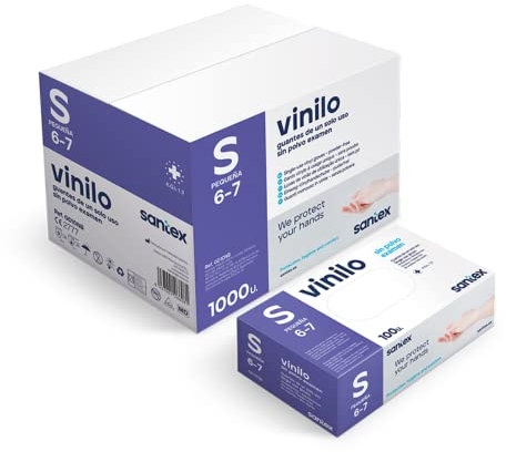 GUANTI MONOUSO TRASPARENTI IN VINILE TAGLIA P 100 PEZZI DI CONFORT FINE SENZA LATTICE SENZA POLVERE ALIMENTI SICURO PER IL SERVIZIO DI ALIMENTI PULIZIA LAVAGGIO PIATTI