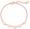 Philip Jones Rose Gold Plated Flower Bracelet