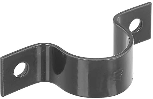 Alberts 655556 Rohrschelle | zum Aufschrauben | anthrazit-metallic kunststoffbeschichtet | für Pfosten-Ø34 mm