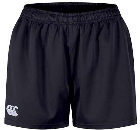 Canterbury Women's Professional 2.0 Shorts | Rugby Shorts | CCC Logo Gym Shorts, Black, 8
