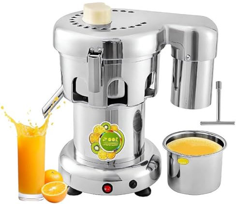 80-100KG/H elektrisk juice, 4300r/min kommersiell citrusjuice, 370W centrifugaljuice i rostfritt stål för juice