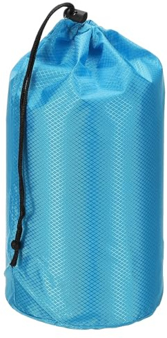 PATIKIL Stuff Sack, 6 x 13 Inch Waterproof Outdoor Storage Sack Portable Drawstring Dust Flap Bag Lightweight Sleeping Bag for Camping Backpacking, Blue