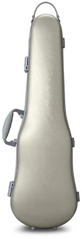 Custodia Per Violino In PC Composito Robusta Durevole Alla Moda Misura 4/4-3/4 Regolabile Con Serratura A Chiave Custodia per strumento violino(Gold)